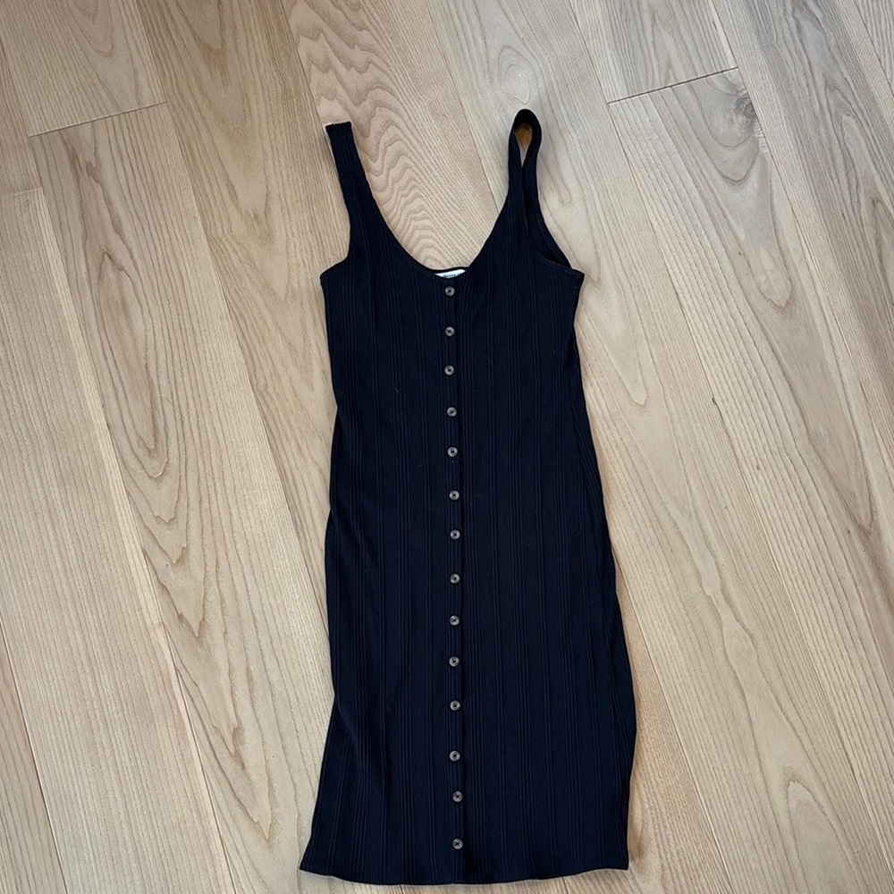 American Eagle Outfitters Black Midi Dress